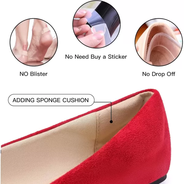MUSSHOE Ballet Flats Dress Shoes for Women Comfortable Women's Pointed Toe Flat Slip On with Bow