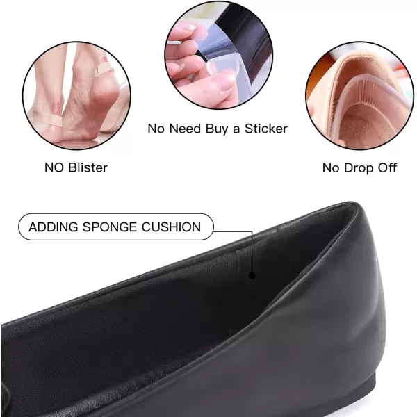 MUSSHOE Ballet Flats Dress Shoes for Women Comfortable Women's Pointed Toe Flat Slip On with Bow