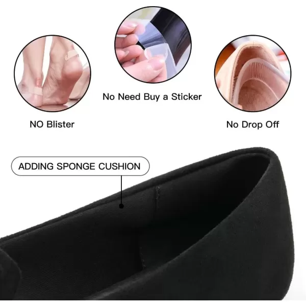 MUSSHOE Ballet Flats Dress Shoes for Women Comfortable Women's Pointed Toe Flat Slip On with Bow