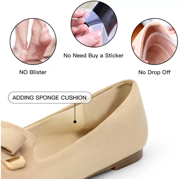 MUSSHOE Ballet Flats Dress Shoes for Women Comfortable Women's Pointed Toe Flat Slip On with Bow