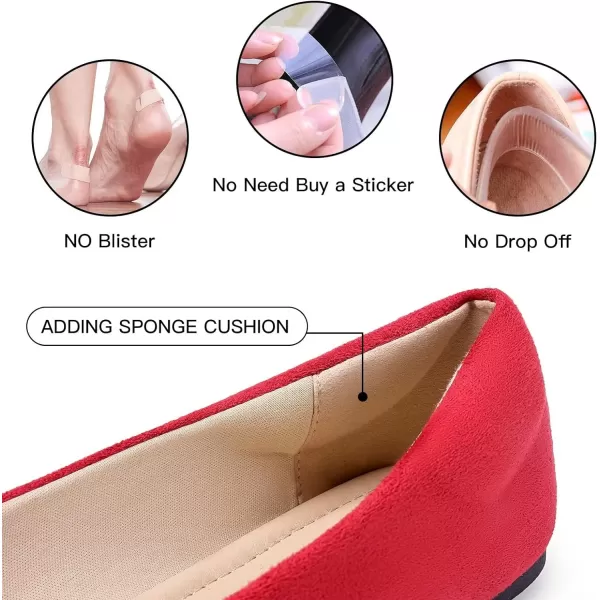 MUSSHOE Ballet Flats Dress Shoes for Women Comfortable Women's Pointed Toe Flat Slip On with Bow