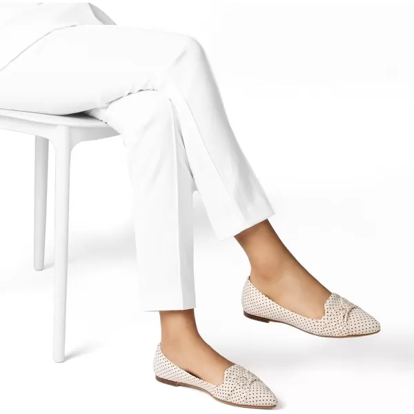 MUSSHOE Ballet Flats Dress Shoes for Women Comfortable Women's Pointed Toe Flat Slip On with Bow