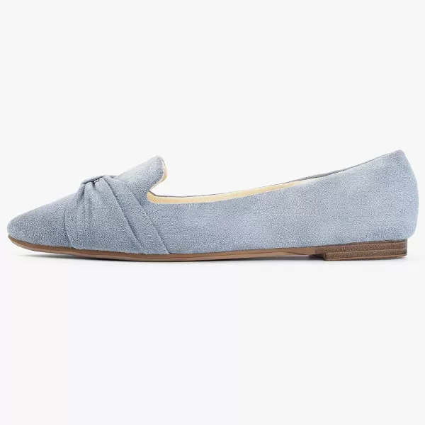 MUSSHOE Ballet Flats Dress Shoes for Women Comfortable Women's Pointed Toe Flat Slip On with Bow