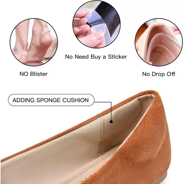 MUSSHOE Ballet Flats Dress Shoes for Women Comfortable Women's Pointed Toe Flat Slip On with Bow