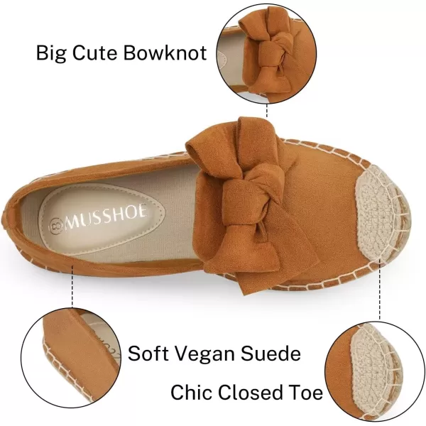 MUSSHOE Espadrilles for Women Flats Dressy Comfort Flat Closed Toe