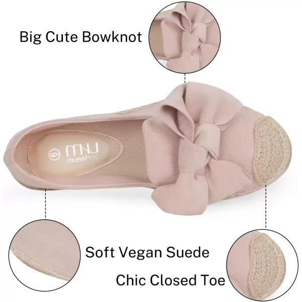 MUSSHOE Espadrilles for Women Flats Dressy Comfort Flat Closed Toe