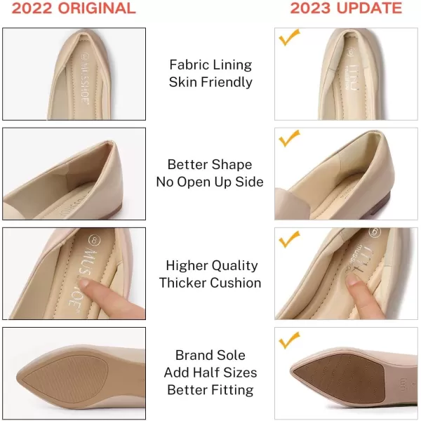 MUSSHOE Flat Shoes Women Comfortable Slip on Women's Flats