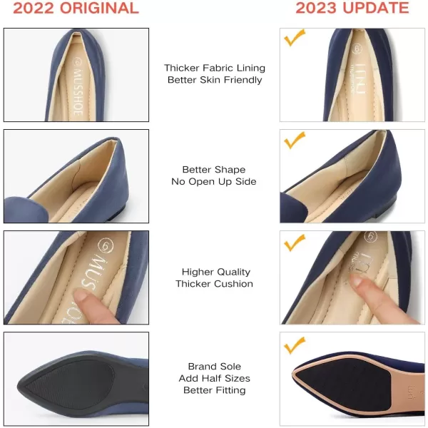 MUSSHOE Flat Shoes Women Comfortable Slip on Women's Flats