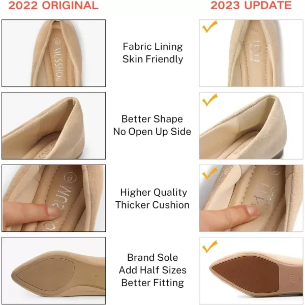 MUSSHOE Flat Shoes Women Comfortable Slip on Women's Flats