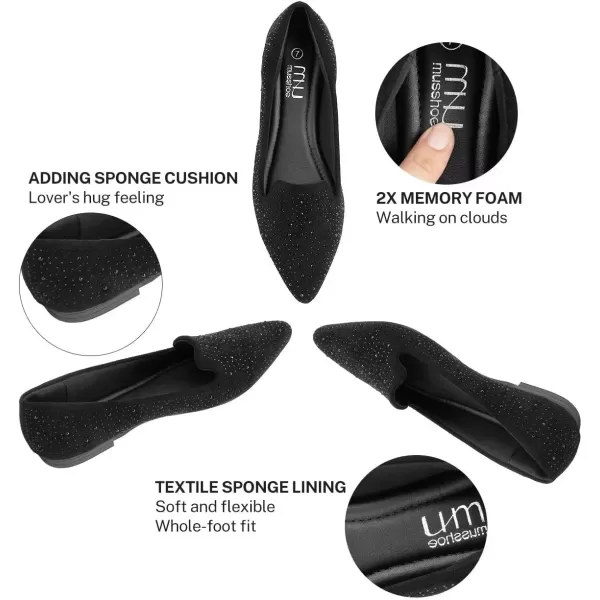 MUSSHOE Flat Shoes Women Comfortable Slip on Women's Flats