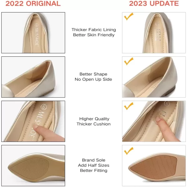 MUSSHOE Flat Shoes Women Comfortable Slip on Women's Flats