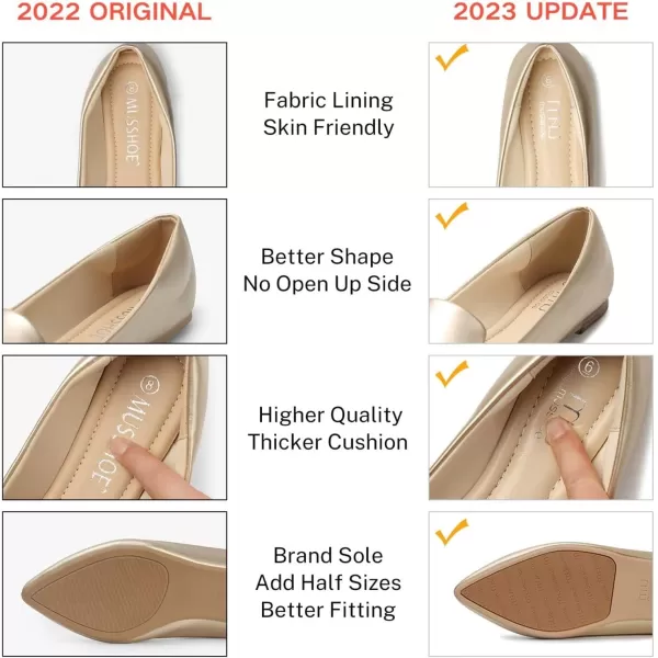 MUSSHOE Flat Shoes Women Comfortable Slip on Women's Flats