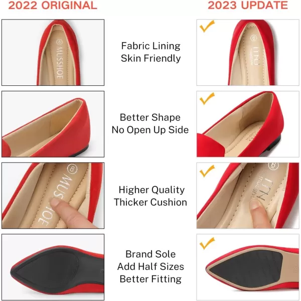 MUSSHOE Flat Shoes Women Comfortable Slip on Women's Flats