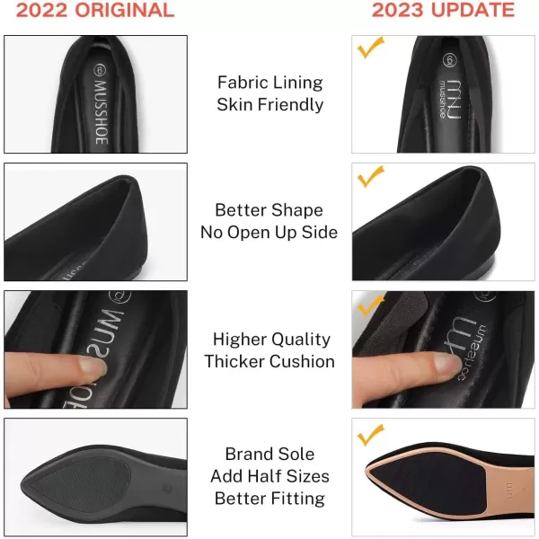 MUSSHOE Flat Shoes Women Comfortable Slip on Women's Flats