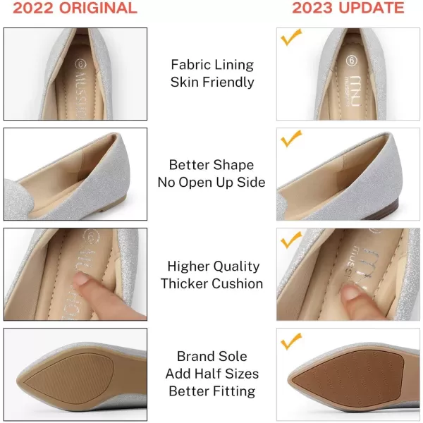 MUSSHOE Flat Shoes Women Comfortable Slip on Women's Flats