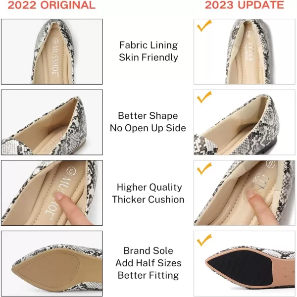 MUSSHOE Flat Shoes Women Comfortable Slip on Women's Flats