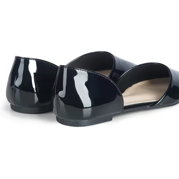 MUSSHOE Flat Shoes Women D'Orsay Pointed Toe Ankle Strap Women's Flats