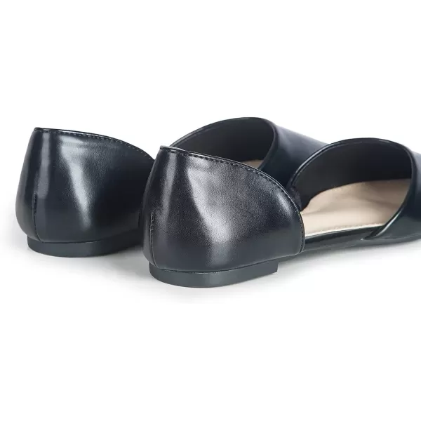 MUSSHOE Flat Shoes Women D'Orsay Pointed Toe Ankle Strap Women's Flats