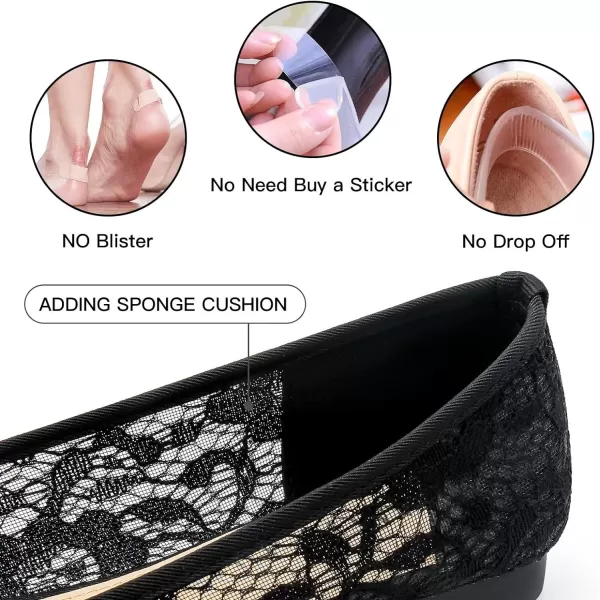 MUSSHOE Flats Shoes Women Comfortable Bowknot Lace Breathable Ballet Flats for Women