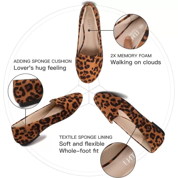 MUSSHOE Flats Shoes Women Comfortable Round Toe Memory Foam Women's Flats
