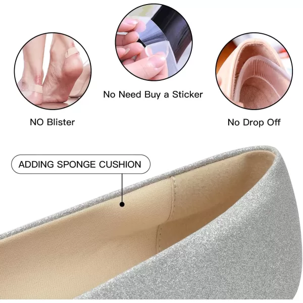 MUSSHOE Flats Shoes Women Comfortable Round Toe Memory Foam Women's Flats