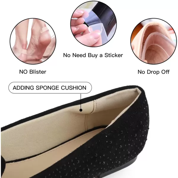 MUSSHOE Flats Shoes Women Comfortable Round Toe Memory Foam Women's Flats