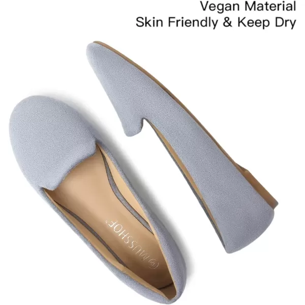 MUSSHOE Flats Shoes Women Comfortable Round Toe Memory Foam Women's Flats