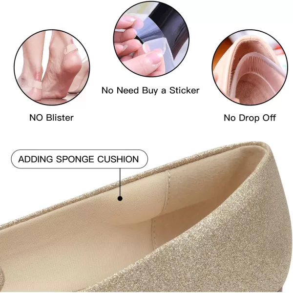 MUSSHOE Flats Shoes Women Comfortable Round Toe Memory Foam Women's Flats