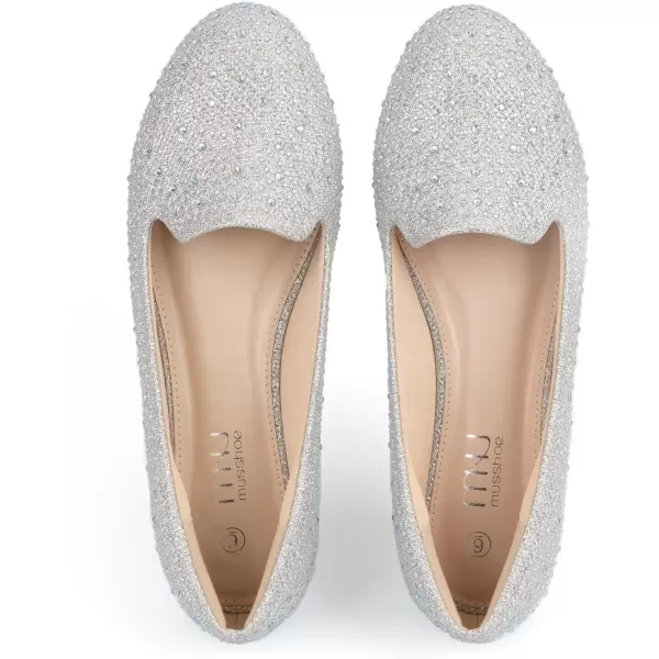 MUSSHOE Flats Shoes Women Comfortable Round Toe Memory Foam Women's Flats