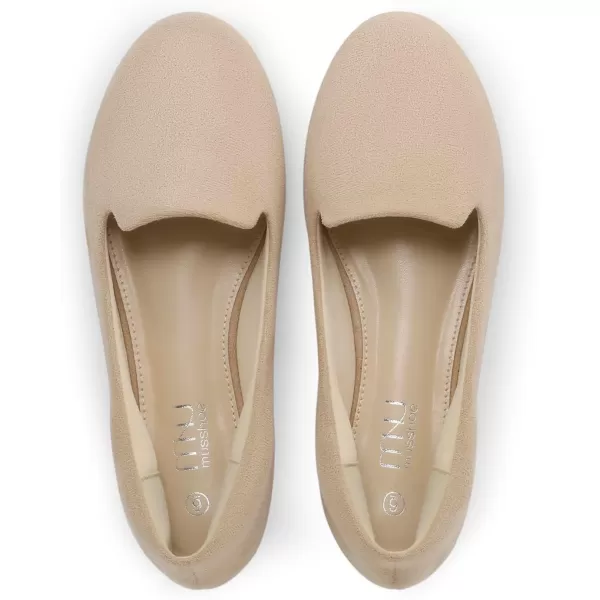 MUSSHOE Flats Shoes Women Comfortable Round Toe Memory Foam Women's Flats