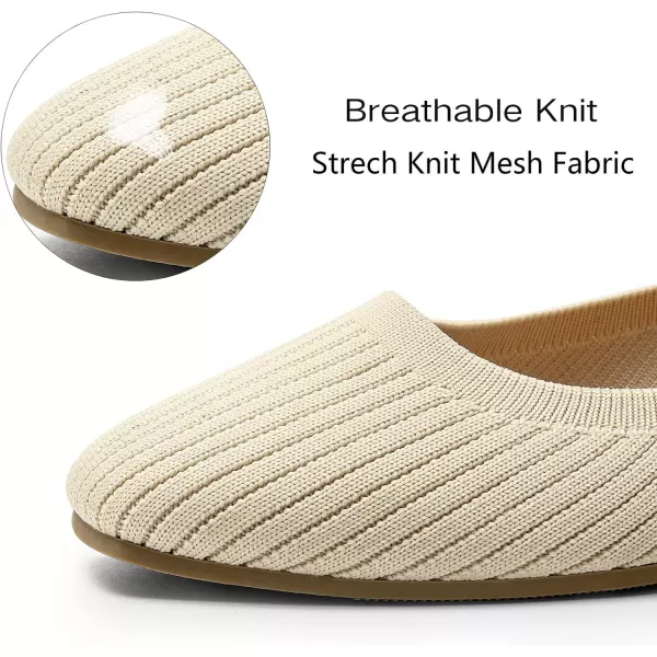 MUSSHOE Flats Shoes Women Comfortable Square Toe Breathable Women's Flats