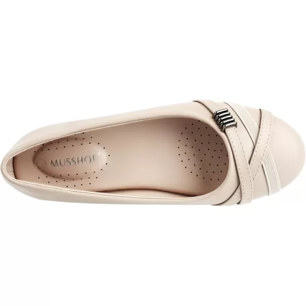 MUSSHOE Flats Shoes Women Dressy Comfortable Slip On Round Toe Womens Flats
