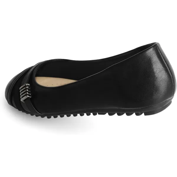 MUSSHOE Flats Shoes Women Dressy Comfortable Slip On Round Toe Womens Flats