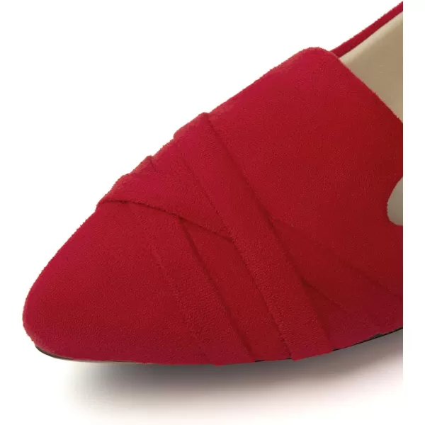 MUSSHOE Flats Shoes Women Dressy Pointed Toe Slip on Microfiber Comfortable Women's Flats Ballet Flats for Women
