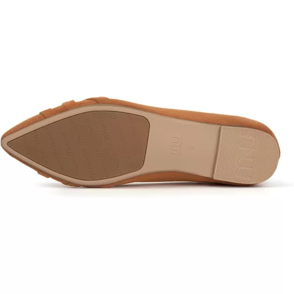 MUSSHOE Flats Shoes Women Dressy Pointed Toe Slip on Microfiber Comfortable Women's Flats Ballet Flats for Women
