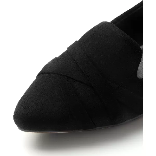MUSSHOE Flats Shoes Women Dressy Pointed Toe Slip on Microfiber Comfortable Women's Flats Ballet Flats for Women