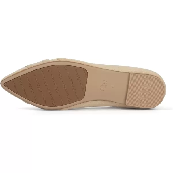MUSSHOE Flats Shoes Women Dressy Pointed Toe Slip on Microfiber Comfortable Women's Flats Ballet Flats for Women
