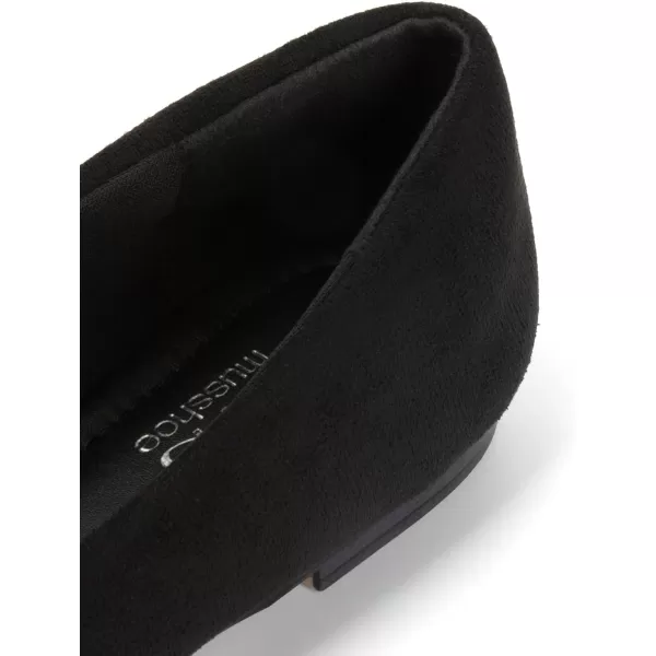 MUSSHOE Flats Shoes Women Dressy Pointed Toe Slip on Microfiber Comfortable Women's Flats Ballet Flats for Women