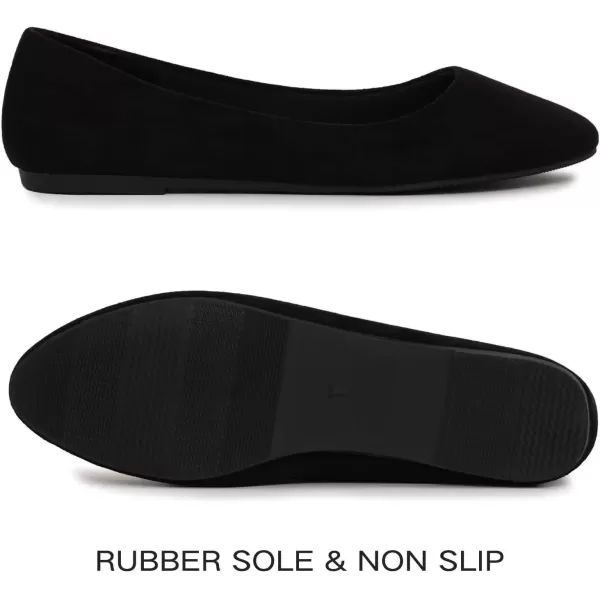 MUSSHOE Flats Shoes Women Pointed Toe Basic Womens Flats