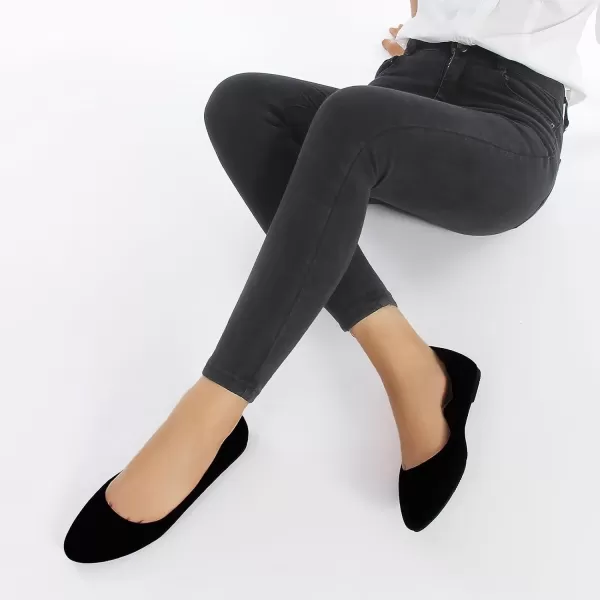 MUSSHOE Flats Shoes Women Pointed Toe Basic Womens Flats