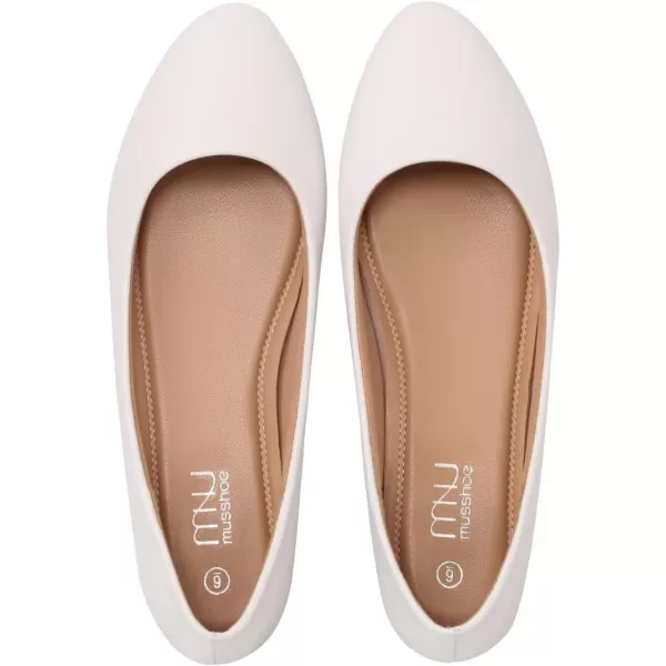 MUSSHOE Flats Shoes Women Pointed Toe Basic Womens Flats