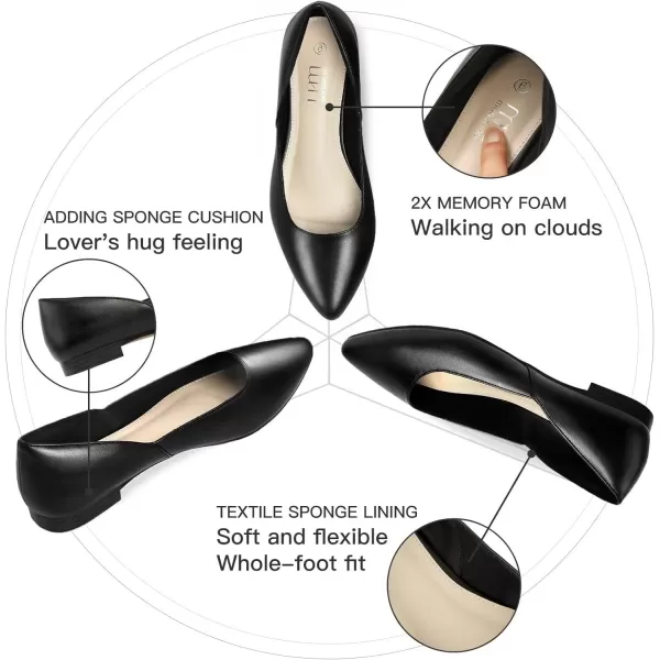 MUSSHOE Flats Shoes Women Pointed Toe Flats for Women Elegant Women's Flats