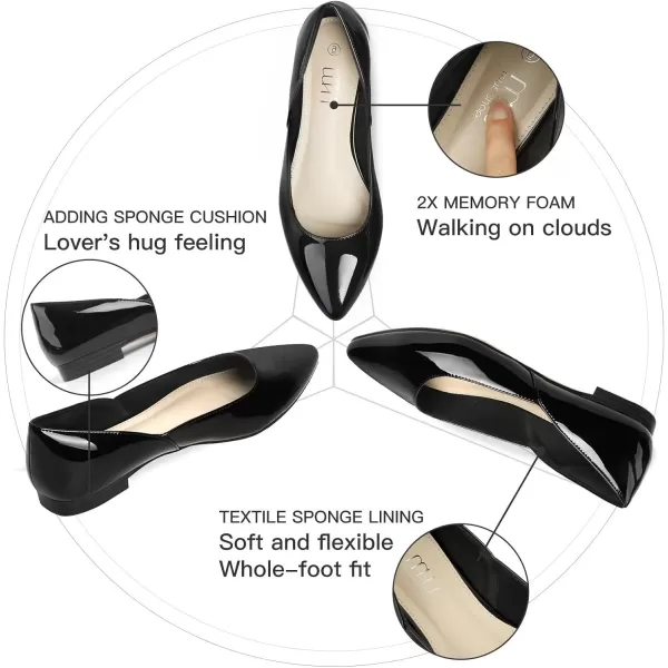 MUSSHOE Flats Shoes Women Pointed Toe Flats for Women Elegant Women's Flats
