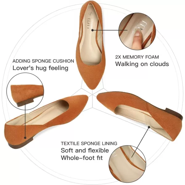 MUSSHOE Flats Shoes Women Pointed Toe Flats for Women Elegant Women's Flats