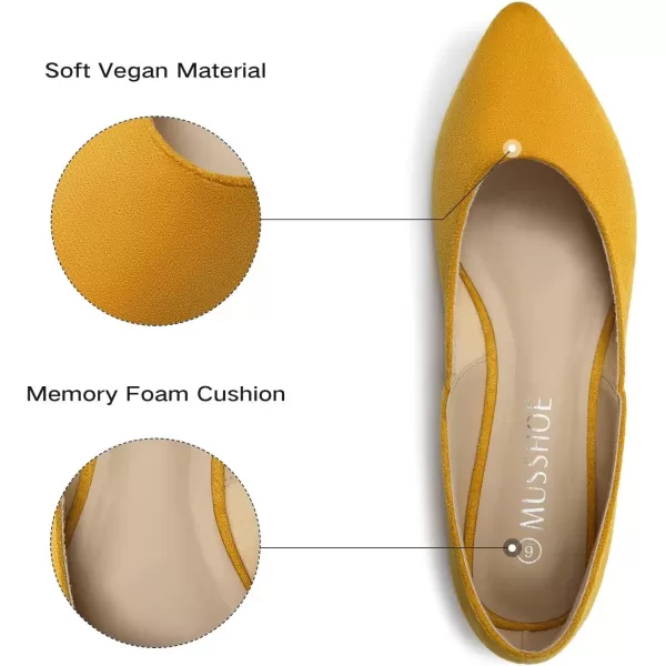 MUSSHOE Flats Shoes Women Pointed Toe Flats for Women Elegant Women's Flats