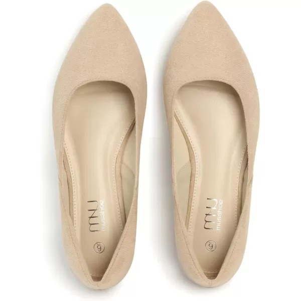 MUSSHOE Flats Shoes Women Pointed Toe Flats for Women Elegant Women's Flats