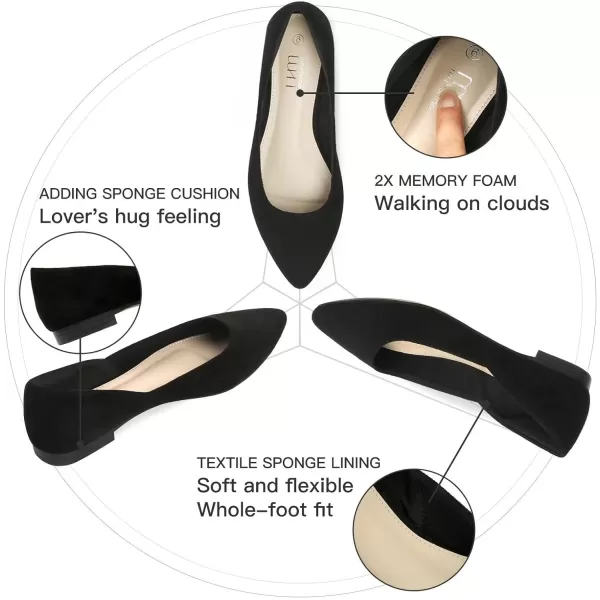 MUSSHOE Flats Shoes Women Pointed Toe Flats for Women Elegant Women's Flats
