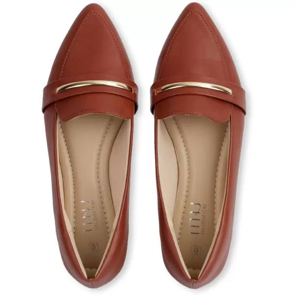 MUSSHOE Flats Shoes Women Pointed Toe Womens Flats Loafers