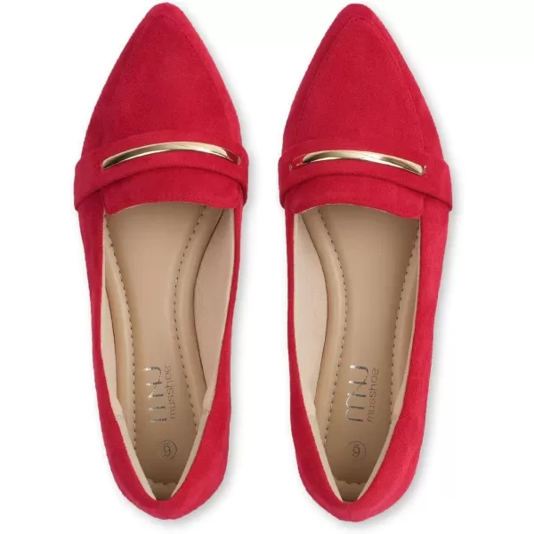 MUSSHOE Flats Shoes Women Pointed Toe Womens Flats Loafers