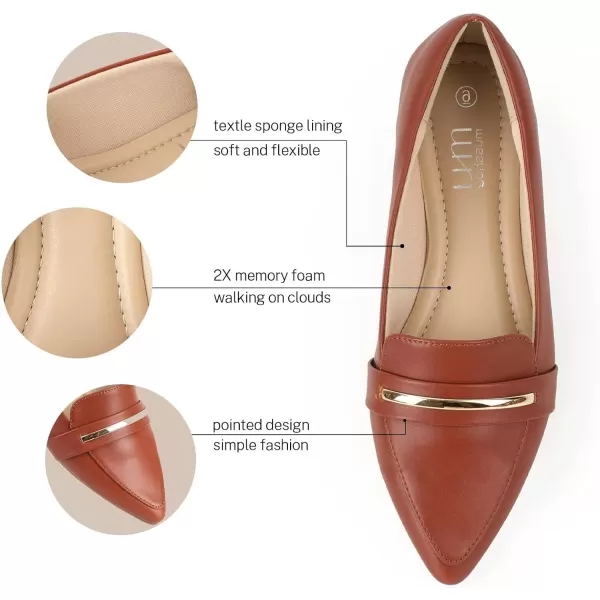 MUSSHOE Flats Shoes Women Pointed Toe Womens Flats Loafers